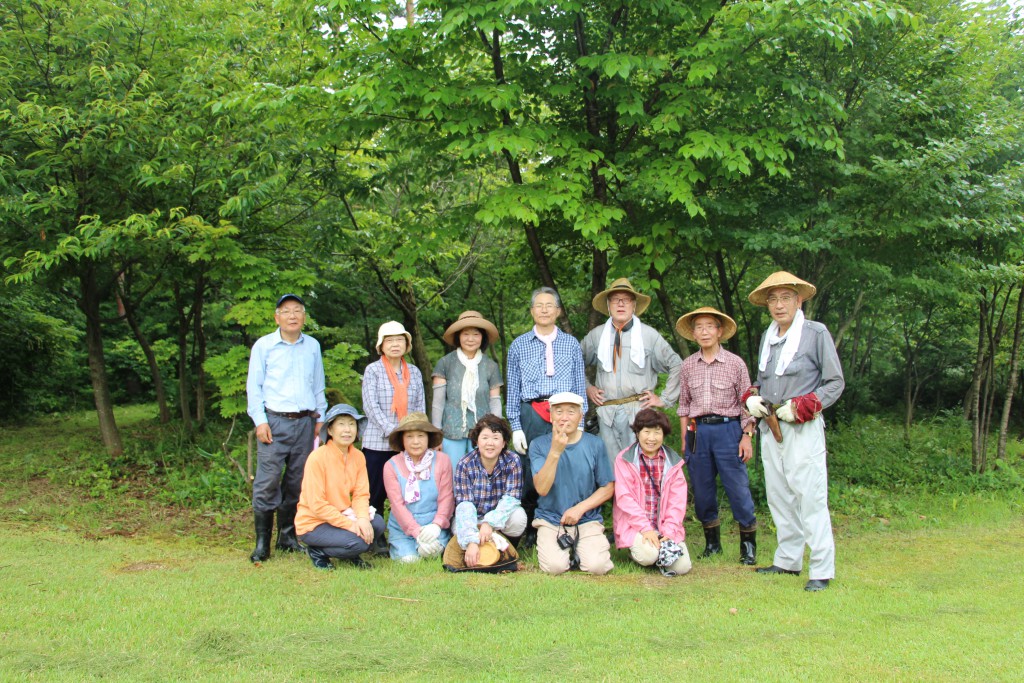 夢の森公園（星の広場）の整備作業